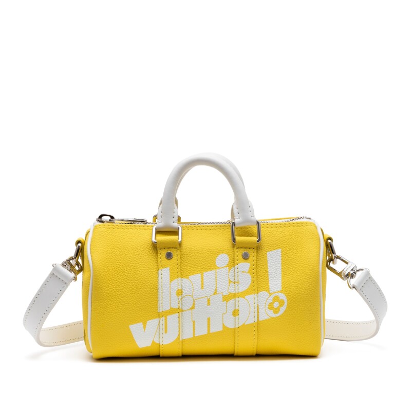 Louis Vuitton Virgil Abloh Silver Glitter Damier Leather Keepall 50  Bandoulière Silver Hardware, 2022 Available For Immediate Sale At Sotheby's