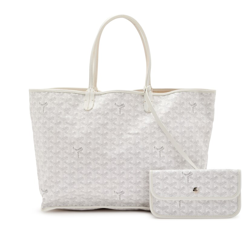 Goyard Yellow Goyardine Canvas And Chevroches Calfskin Saint Louis PM  Silver Hardware, 2022 Available For Immediate Sale At Sotheby's