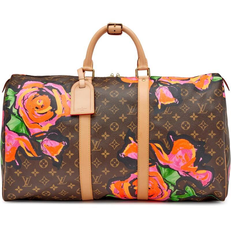 Louis Vuitton Virgil Abloh Green And Brown Monogram Camouflage Nylon Keepall  50 Bandoulière Black Hardware, 2020 Available For Immediate Sale At  Sotheby's