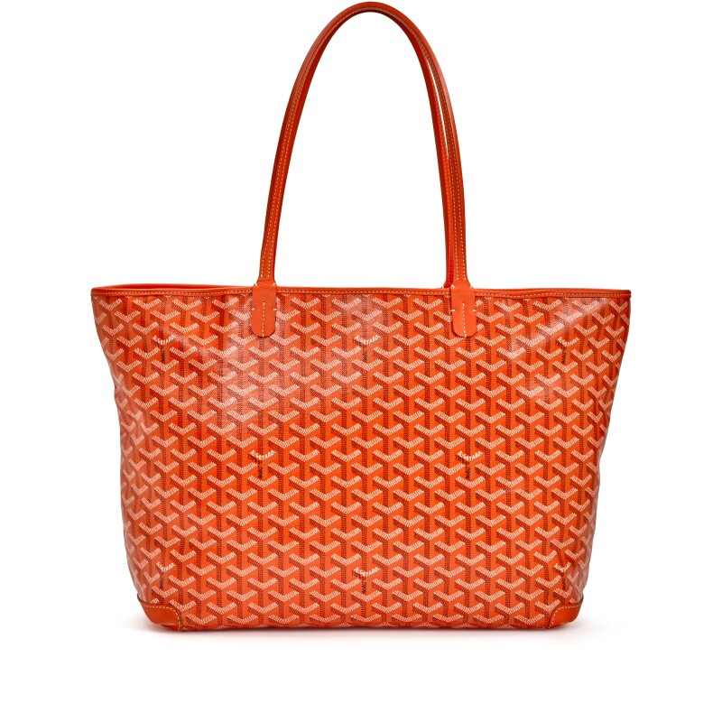 Goyard Marine Blue Goyardine Canvas And Chevroches Calfskin Artois MM Tote,  2022 Available For Immediate Sale At Sotheby's