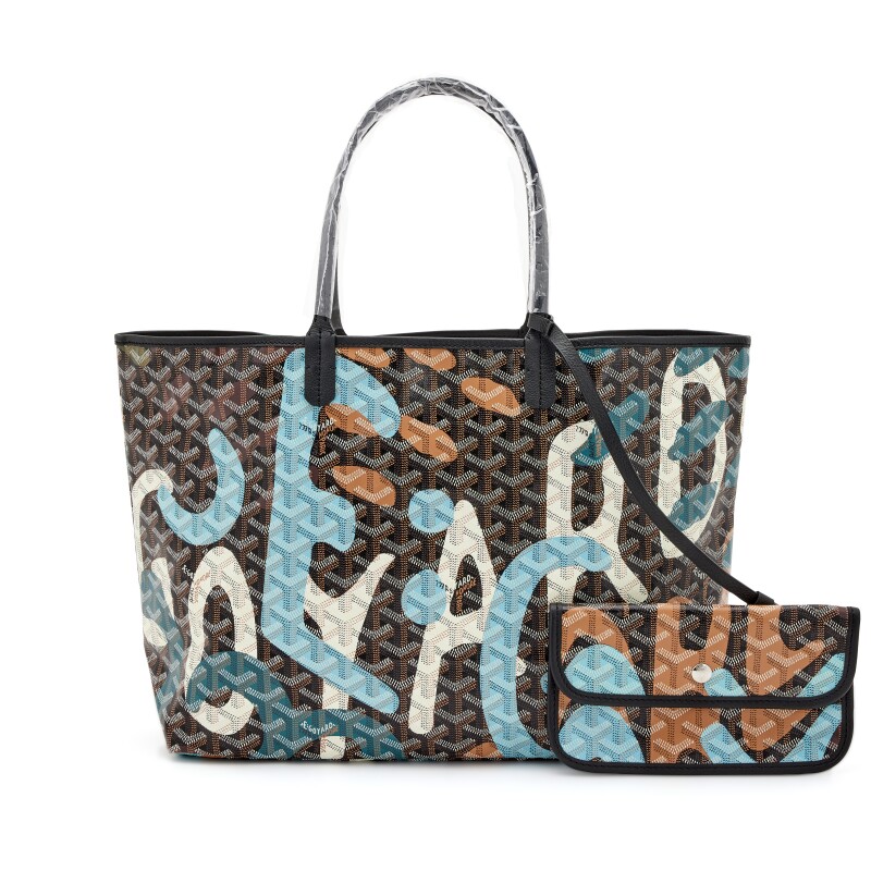 Goyard Grey Goyardine Canvas And Chevroches Calfskin Saint Louis GM Tote,  2023 Available For Immediate Sale At Sotheby's
