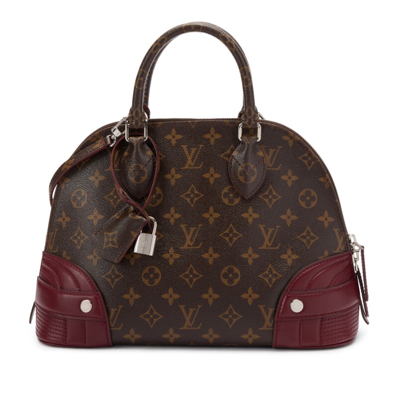 Louis Vuitton Blue Vernis Lisse And Brown Monogram Coated Canvas Alma BB  Gold Hardware, 2019 Available For Immediate Sale At Sotheby's