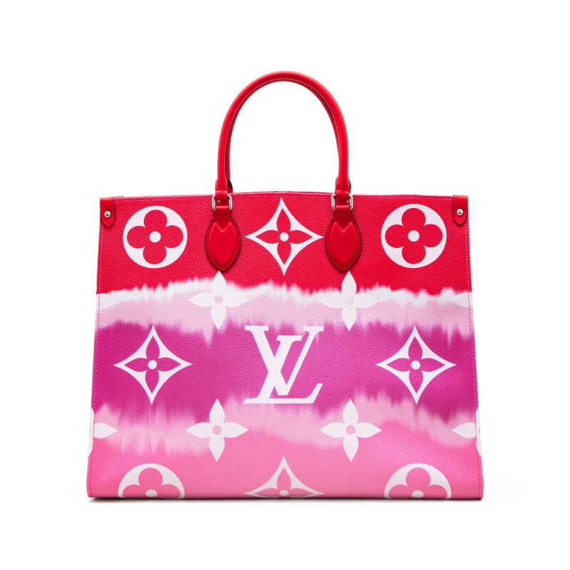 Onthego cloth tote Louis Vuitton Pink in Cloth - 25251033