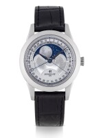 PERRELET |  REF A1039 STAINLESS STEEL WRISTWATCH WITH DATE AND MOON PHASES CIRCA 2010