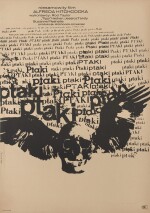 The Birds/ Ptaki (1963), poster, first Polish release (1965)