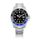 Rolex | GMT-Master II "Batman", Reference 116710BLNR | A stainless steel dual time zone wristwatch with date and bracelet, Made for the Sultanate of Oman, Circa 2017 | 勞力士 | GMT-Master II "Batman" 型號116710BLN | 精鋼兩地時間鏈帶腕錶，備日期顯示，為阿曼之蘇丹王而製，約2017年製