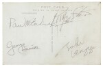 THE BEATLES | photographic postcard signed by all four members of the band