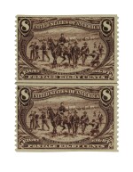 Trans-Mississippi 1898 8c Violet Brown Imperforate Horizontally (289a)