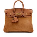 Gold Swift and Grizzly Suede Birkin 25 Gold Hardware, 2022