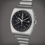 Reference 178.0002 Speedmaster 125 | A stainless steel automatic chronograph wristwatch with date and bracelet, Circa 1973