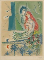 Sirene with Poet (Mourlot, Charles Sorlier 27)
