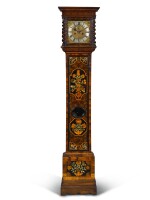 An olivewood marquetry longcase clock, John Savile, London, circa 1690 and later
