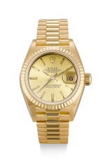 ROLEX |  DATEJUST, REFERENCE 69178, A YELLOW GOLD WRISTWATCH WITH DATE AND BRACELET, CIRCA 1983