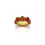 CARTIER | ENAMEL AND GOLD RING   卡地亞 | 琺瑯彩 配 18K金 戒指