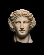 A Roman Marble Head of Dionysos, circa 2nd Century A.D.