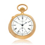 Pink gold open-faced minute repeating split-seconds chronograph watch  Made in 1894