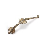 A gilt and silvered bronze 'bird' belt hook, Eastern Zhou dynasty, Warring States period 東周戰國 銅鎏金銀鳥紋帶鉤