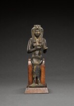 An Egyptian Bronze Figure of the Goddess Isis, 21st/25th Dynasty, 1075-656 B.C.
