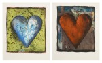 The Hand-Colored Viennese Hearts III; and The Hand-Colored Viennese Hearts VII (Carpenter 34.3 & 34.7)