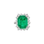 Emerald and Diamond Ring | 祖母綠及鑽石戒指