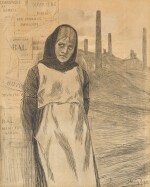 Original Drawing for the Print 'La Grève'