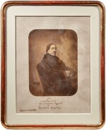 G. Rossini. Fine large photograph of Rossini by Nadar, 1857
