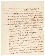 G. Rossini, autograph letter about Donizetti conducting his "Stabat Mater", 1842