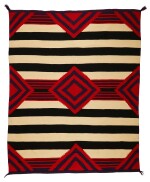 Diné Germantown Hubble Revival Weaving of Third Phase Chief's Blanket Design