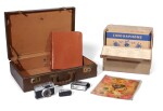 THE BEATLES | Ronson cigarette lighter; Petri Half 7 Camera & Solid State DC3 Flash; leather writing case & small case