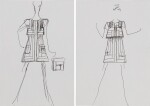 Two original sketches for fashion | Deux croquis de mode originaux