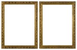 A pair of 17th century Louis XIII carved giltwood frames