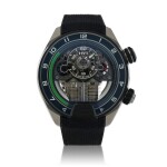 Metropolis, Ref. H4 Titanium wristwatch with fluid retrograde hours and power reserve indiciation Circa 2020