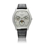 Reference 5040P A platinum perpetual calendar wristwatch with moon phases, Circa 1995