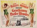 GENTLEMEN PREFER BLONDES (1953) POSTER, BRITISH