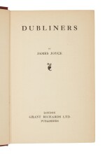 Joyce, James | First published edition of Dubliners in the very rare dust-jacket