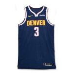 Julian Strawther ‘Rookie Debut’ Denver Nuggets 2023-24 Game Worn Icon Edition Jersey