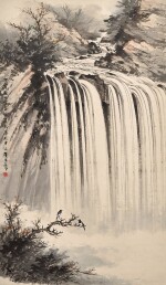 黃君璧 高坑崖飛瀑 | Huang Junbi, Waterfall in Chongqing