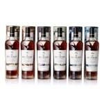 The Macallan James Bond 60th Anniversary Collection Full Set Decade I to VI 43.7 abv NV (6 BT70)