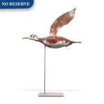 American Carved and Paint-Decorated Wooden Seagull Weathervane, circa 1910-1920