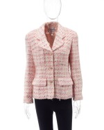 Pink and white checkered jacket 