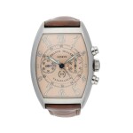 FRANCK MULLER | REFERENCE 8880 C CC CASABLANCA   A STAINLESS STEEL TONNEAU-SHAPED AUTOMATIC CHRONOGRAPH WRISTWATCH, CIRCA 2006