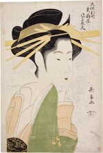 Eishosai Choki (active circa 1780–1810) | Tayu Tsukasa of the Higashi-Ogiya (Higashi Ogiya, Tsukasa dayu) | Edo period, late 18th century