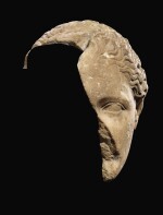 A FRAGMENTARY ROMAN MARBLE HEAD OF THE ARTEMIS OF GABII, CIRCA 1ST CENTURY A.D.