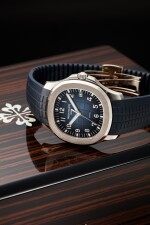 REFERENCE 5168 AQUANAUT RETAILED BY TIFFANY & CO.: A WHITE GOLD AUTOMATIC WRISTWATCH WITH DATE, MADE TO COMMEMORATE THE 20TH ANNIVERSARY OF THE AQUANAUT, CIRCA 2017