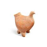 A small bird-shaped pottery tripod vessel, Qijia culture, c. 2050-1700 BC 齊家文化 鳥形陶器