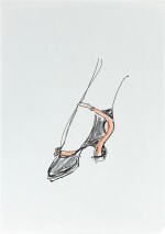 Three sketches of shoes