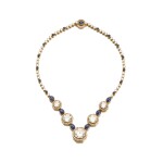 Diamond and sapphire necklace | Eric Bertrand | 鑽石配藍寶石項鏈