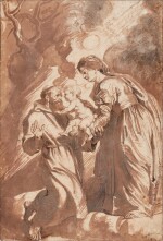 St. Francis of Assisi receiving the Infant Christ