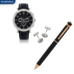 CHRONOGRAFF, REF LWG LIMITED EDITION WHITE GOLD CHRONOGRAPH WRISTWATCH WITH DATE, MATCHING CUFFLINKS AND PEN CIRCA 2012