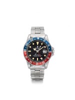 ROLEX | REFERENCE 1675 GMT-MASTER  A STAINLESS STEEL AUTOMATIC DUAL TIME WRISTWATCH WITH DATE AND BRACELET, CIRCA 1971 